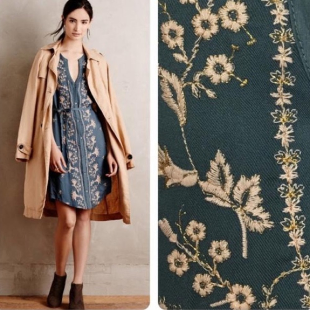 Anthropologie Tiny Seafoam Syden Dress - Picture 1 of 6
